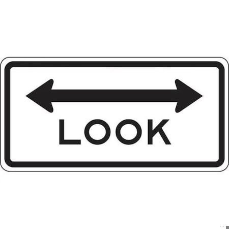 Accuform RAIL SIGN LOOK 18 in  X 36 in  DG HIGH PRISM FRR747DP